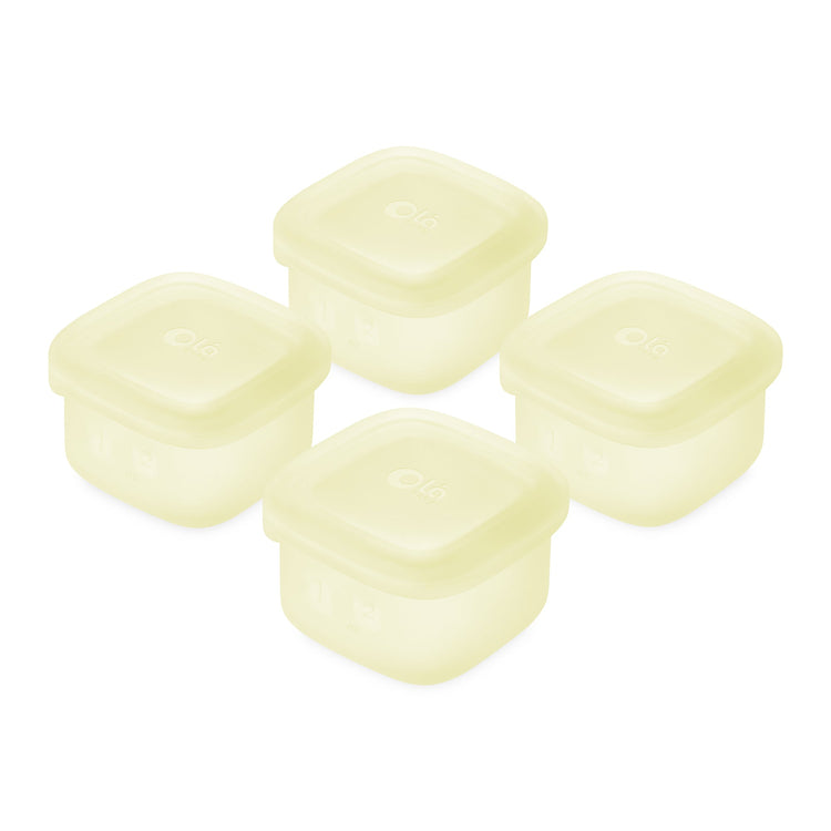 Silicone Baby Food Storage Containers, Freezer-Safe (4-Pack)