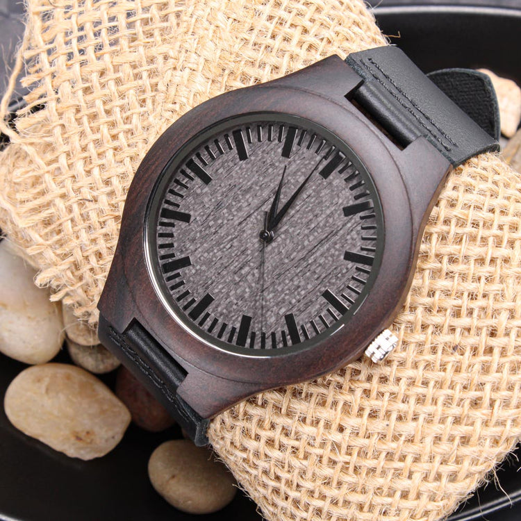 Gift For New Dad Expecting Dad From The Bump Unborn Baby - I Love You Already Engraved Watch Fathers Day Birthday Gift Engraved Wooden Watch
