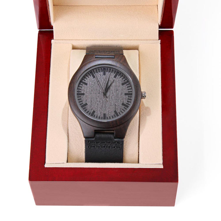 Gift For New Dad Expecting Dad From The Bump Unborn Baby - I Love You Already Engraved Watch Fathers Day Birthday Gift Engraved Wooden Watch